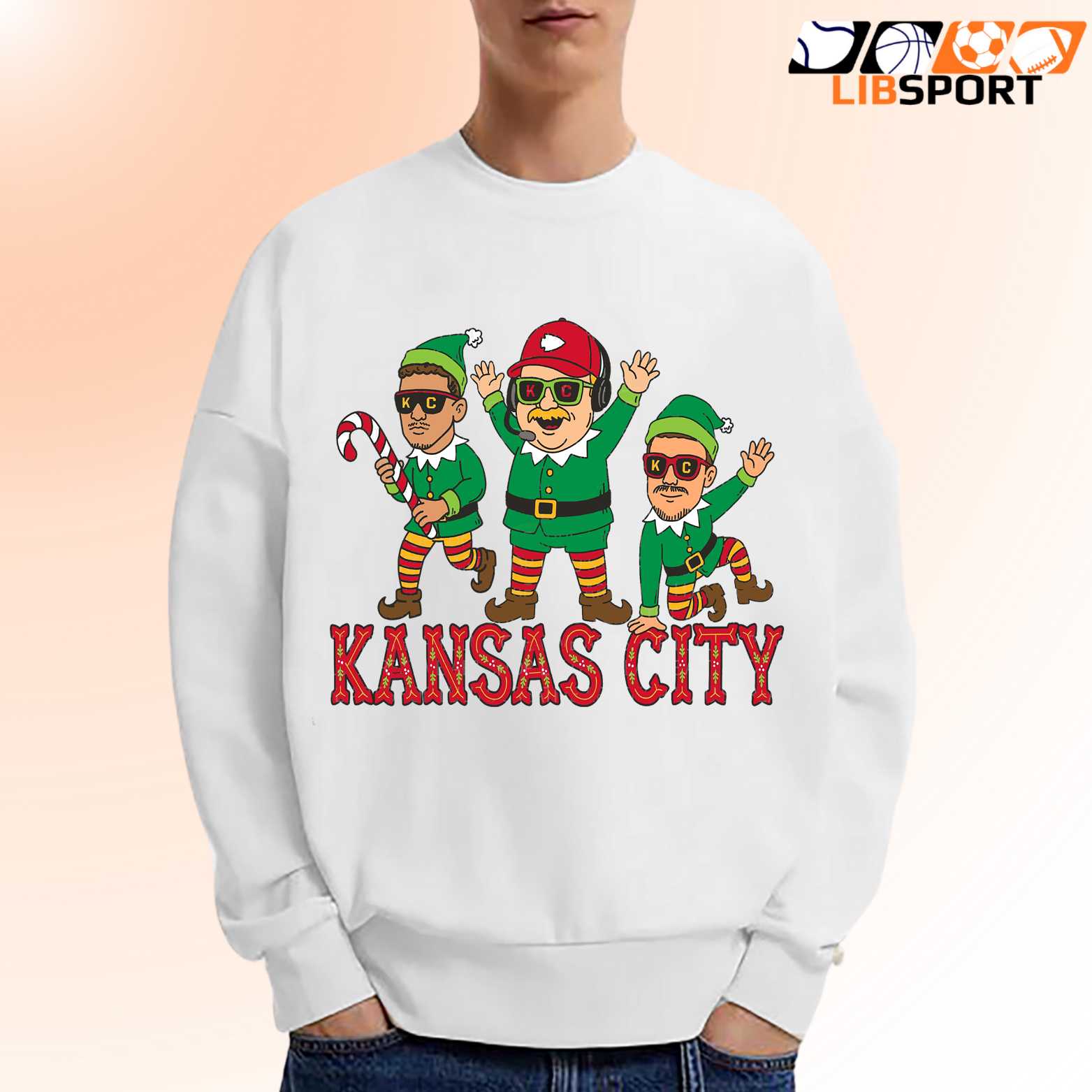 Kc Chiefs Mahomes Elf Shirt, Kelce Reid Santa Christmas Tee, Unisex T-Shirt